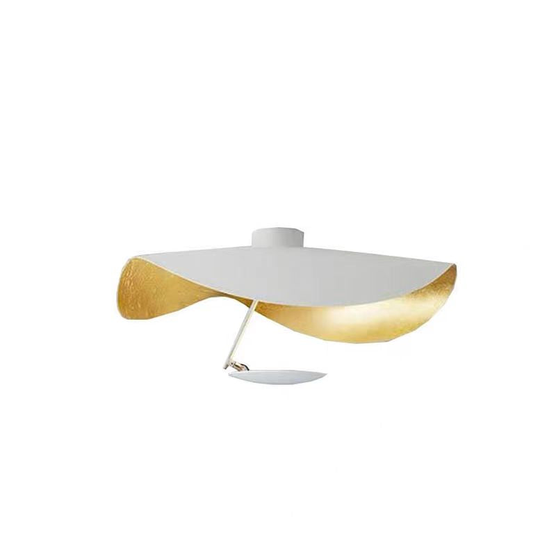 Jexie Plafondlamp Blad Modern Zwart/Goud Woonkamer Slaapkamer