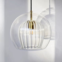 Globe Traplicht Pendelverlichting Helder Glas 1 Hoofd Nordic Hanglamp Kit, 6"/8"/10" Breed