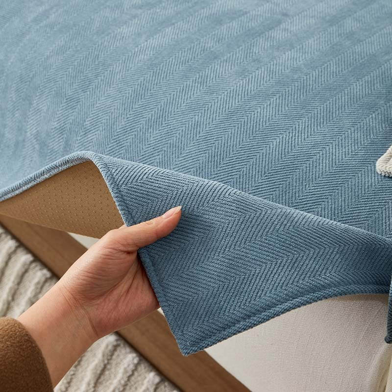 AestheticCover™ | Sofakleed van Chenille-stof met Visgraatpatroon