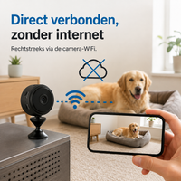 AutoVision | Draadloze Hondencamera met Nachtzicht voor Smartphone