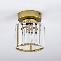 Skanto | Kristallen Glas Hanglamp – Messing en Compact Ontwerp
