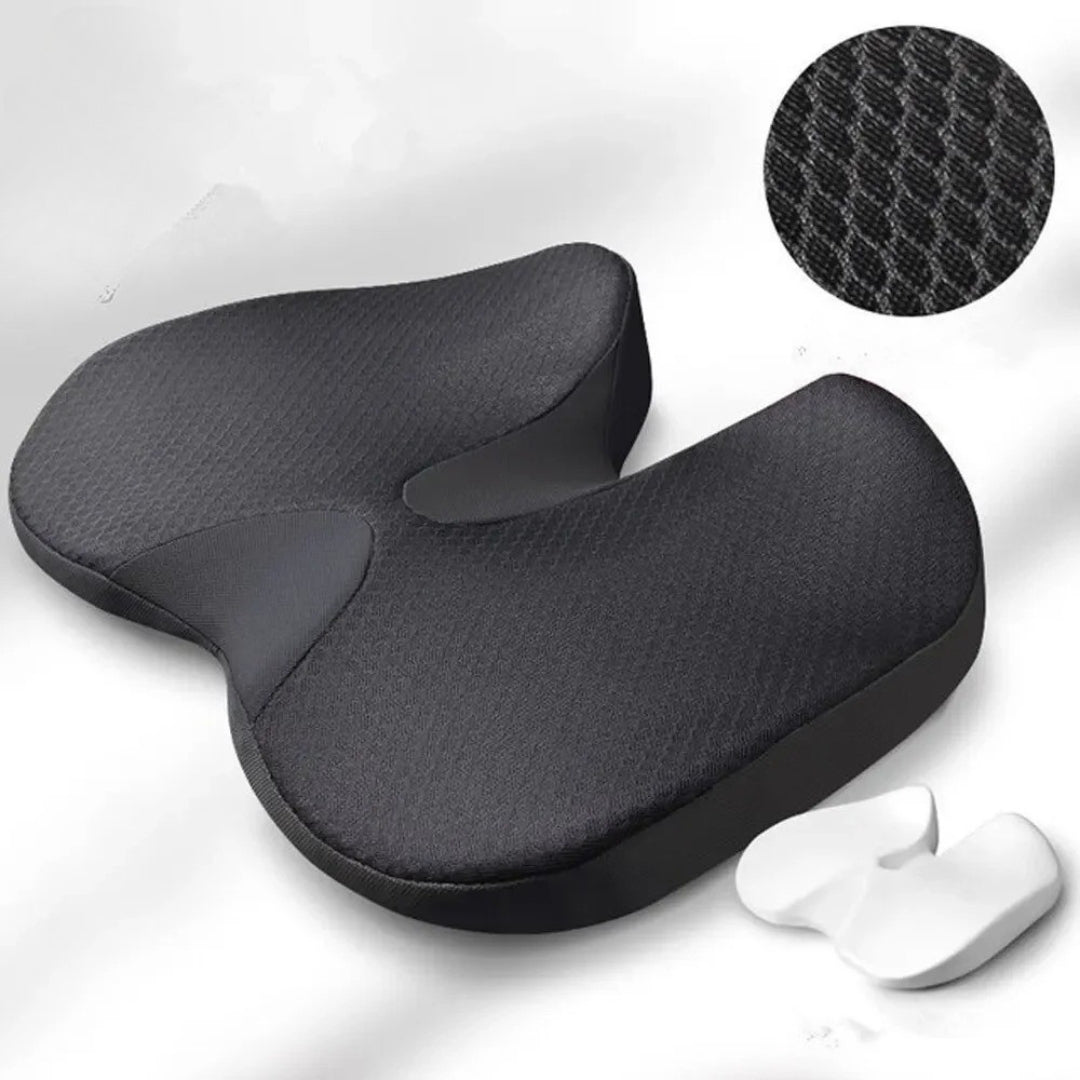 Skanto | Orthopedische autostoel kussen – Comfortabel kussen met antislip onderkant voor betere ondersteuning