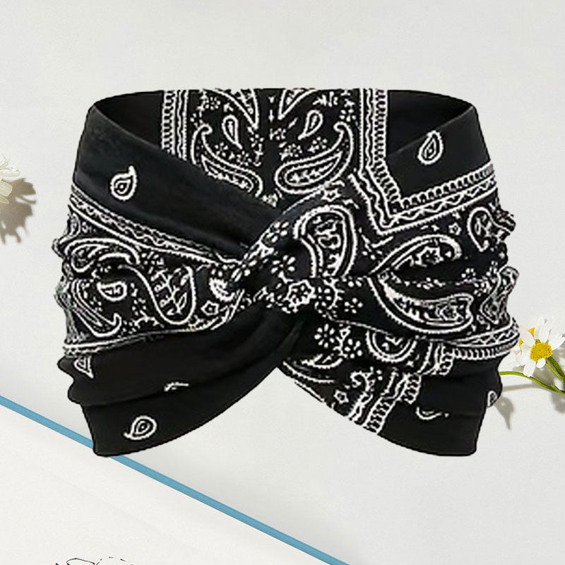 Brehn | Vintage-stijl Brede Batik-Haarband