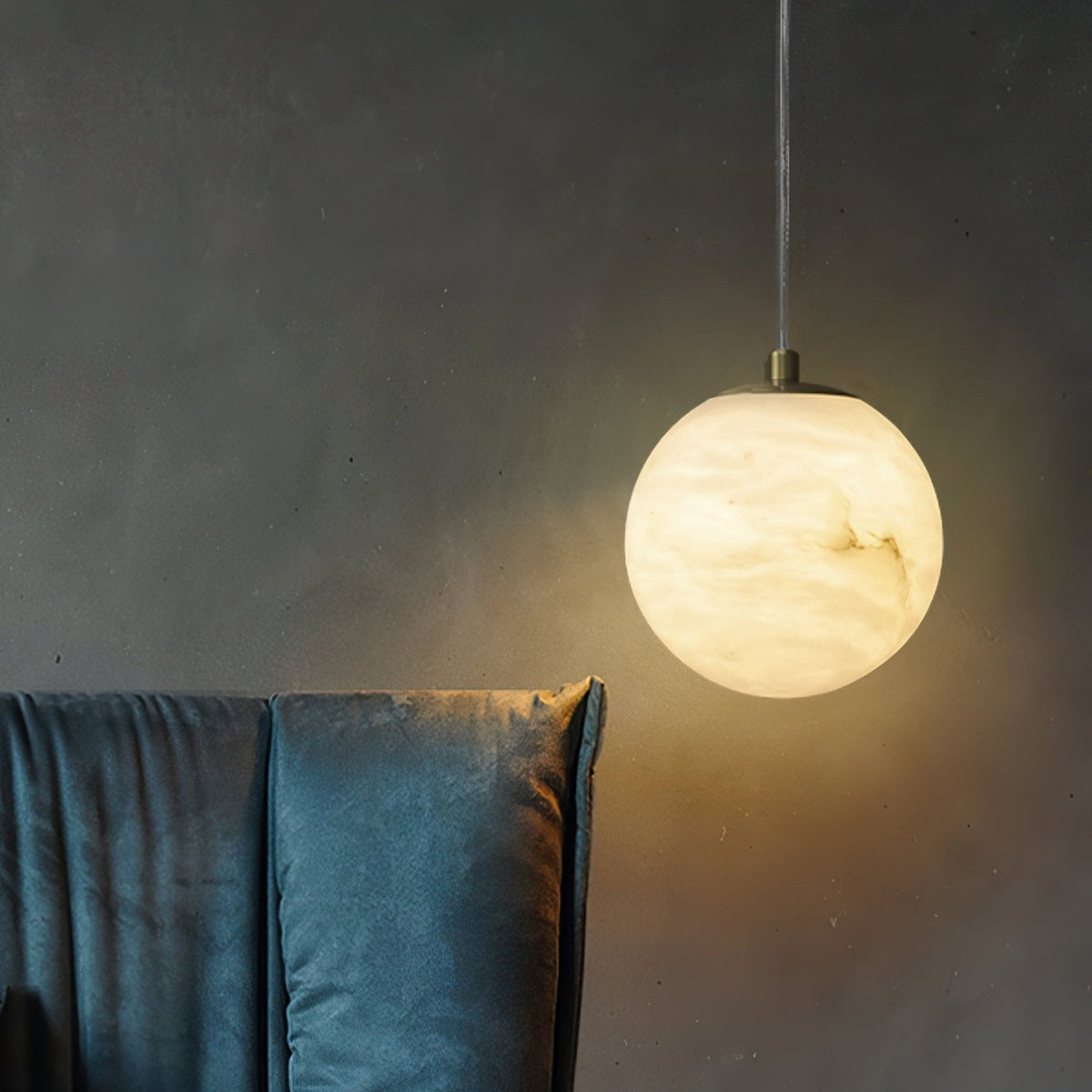 Alabaster Globe Moderne Hanglamp
