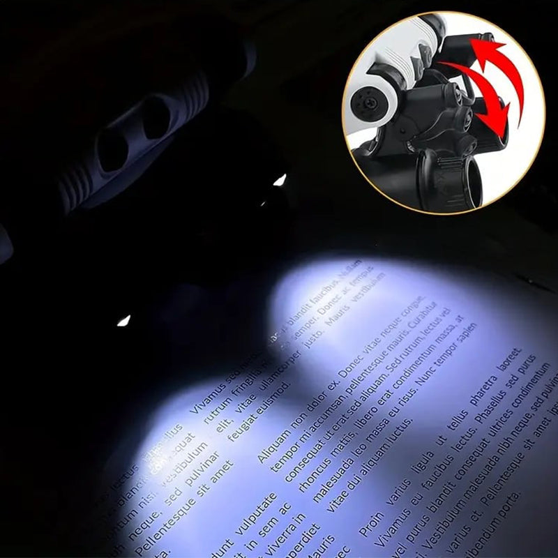 Vergrootglas met LED-verlichting voor beide ogen