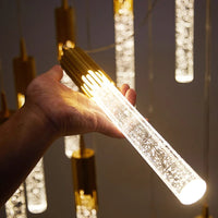 Cylindrische hanglamp van glas - Lustreau