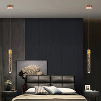 Cylindrische hanglamp van glas - Lustreau