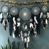Boheemse dromenvanger-set | Creatieve muurhanger voor een rustgevende sfeer en interieurdecorati