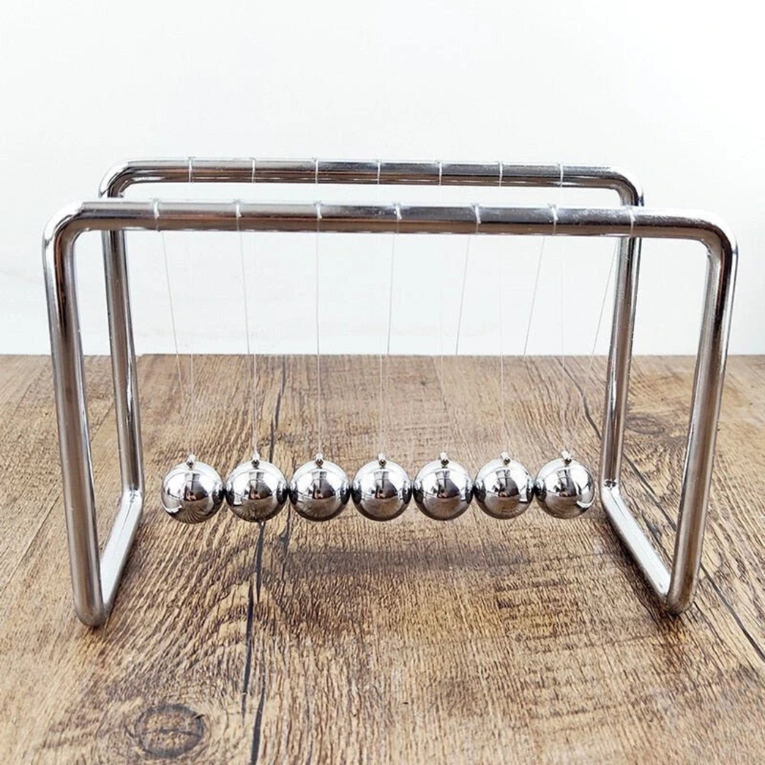 Zilveren Newton Pendel Balancerende Ballen Bureau Speelgoed