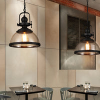 Schaalvormige Glas Pendelleuchte | Industrieel Retro Design