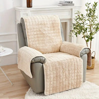 Velvet Grid Recliner Cover