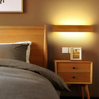GlowWood - Rechthoekige waterdichte LED-wandlamp Noordse Spiegelverlichting