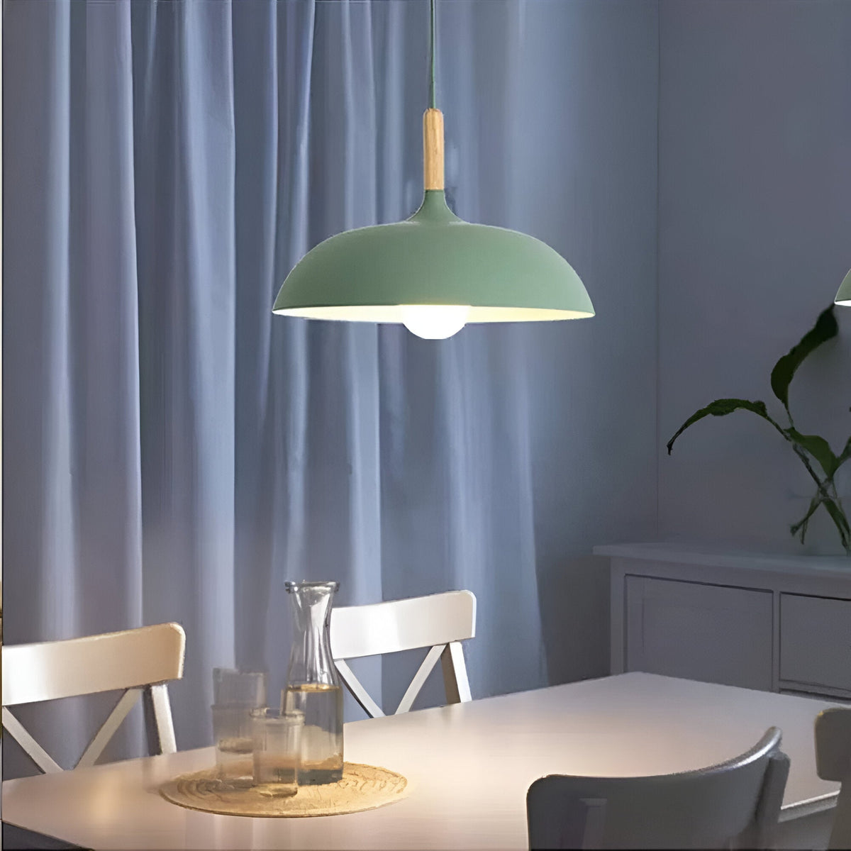 Noordse Stijl Houten IJzeren Kunst Hanglamp