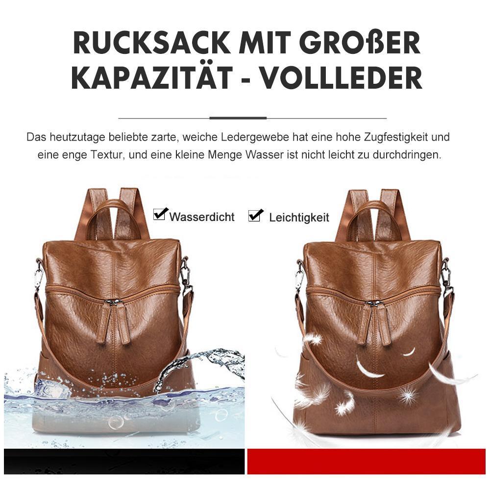Rugzak met grote capaciteit - Volledig leer