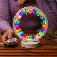 RadianceAura Premium Kwarts Kristal Lamp | Helder licht met regenboogeffect voor een energiebalan