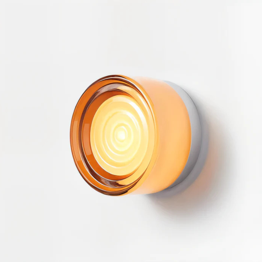 Moderne Glazen Ronde Wandlamp LED 1-Licht
