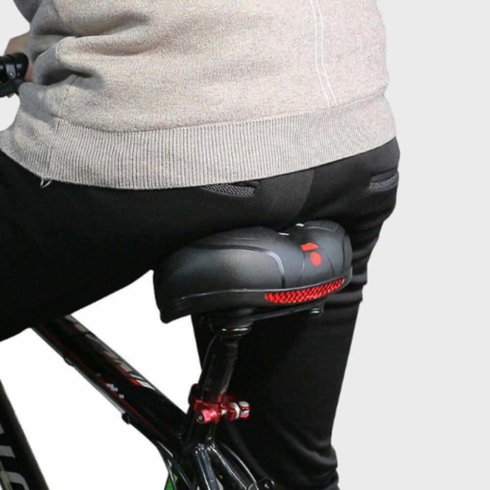 Comfortabele fiets zadel tegen rug- en staartpijn