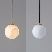 Alabaster Globe Moderne Hanglamp