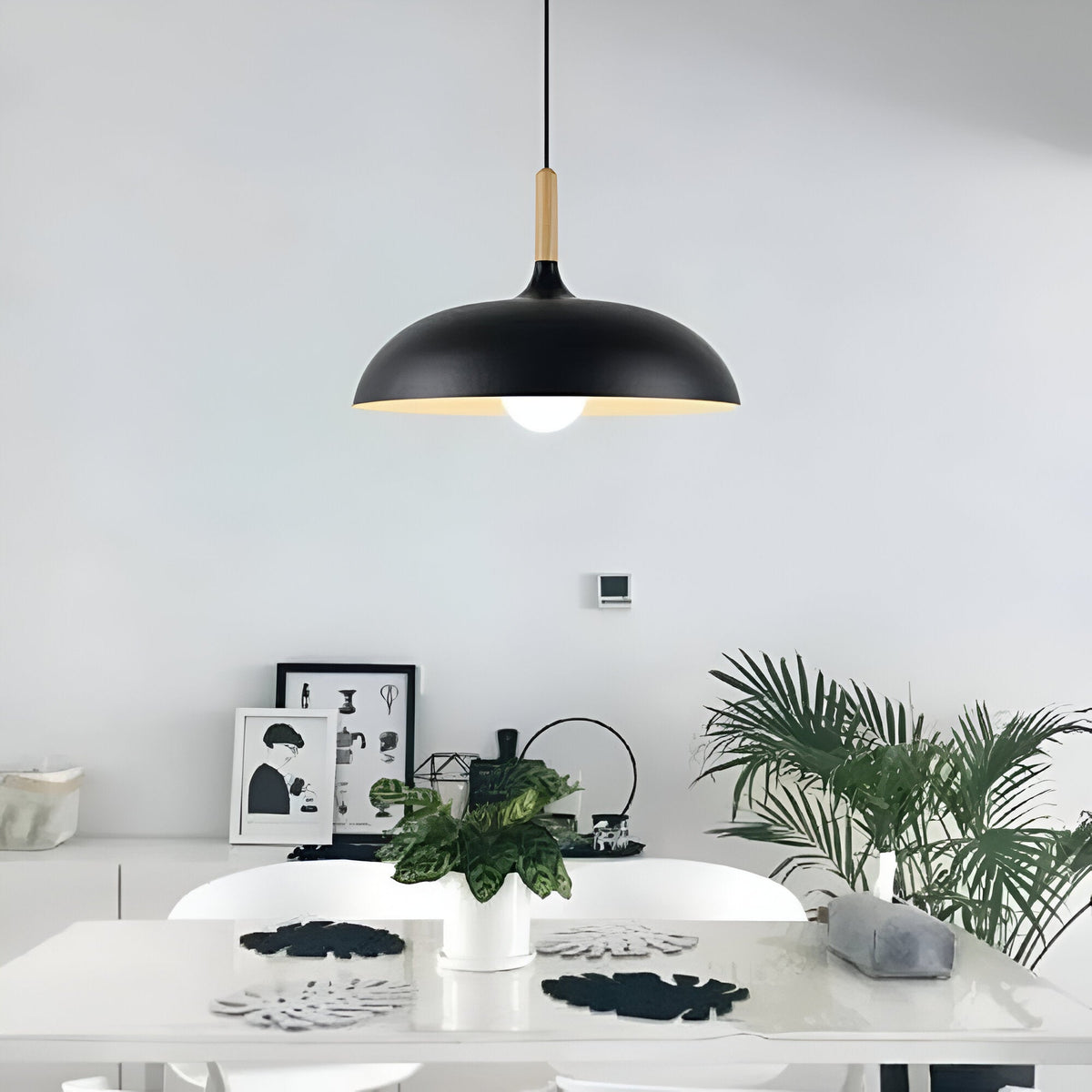Noordse Stijl Houten IJzeren Kunst Hanglamp