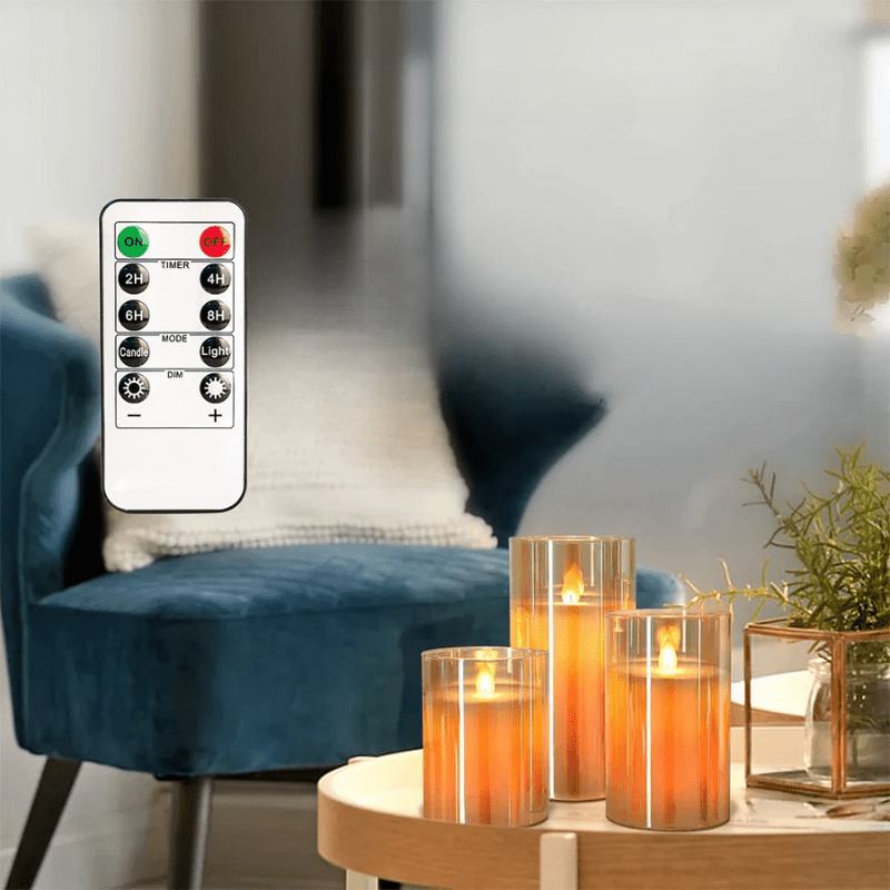 Realistische LED-kaarsen met sfeervolle vlam-effect