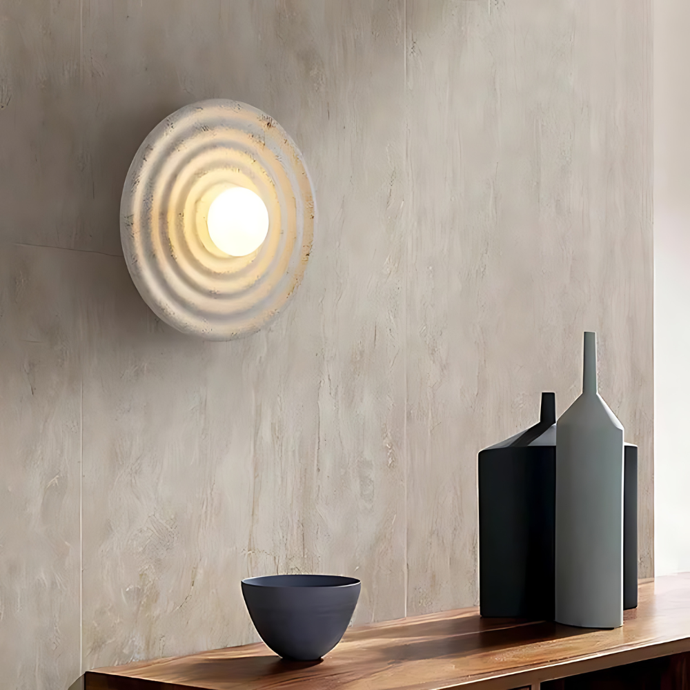 Wabi-Sabi Hars Ronde Cirkel Wandlamp