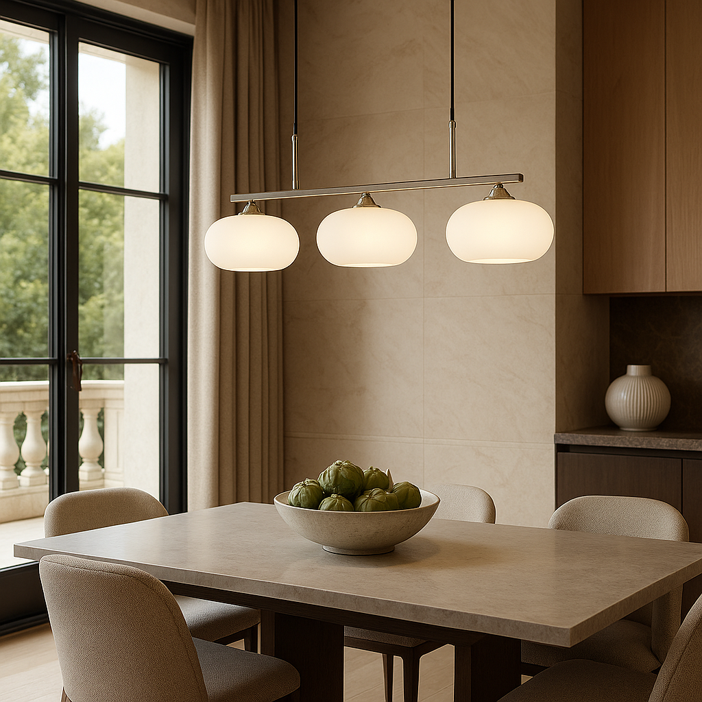 Moderne 3-Lichts Bauhaus Eiland Hanglamp