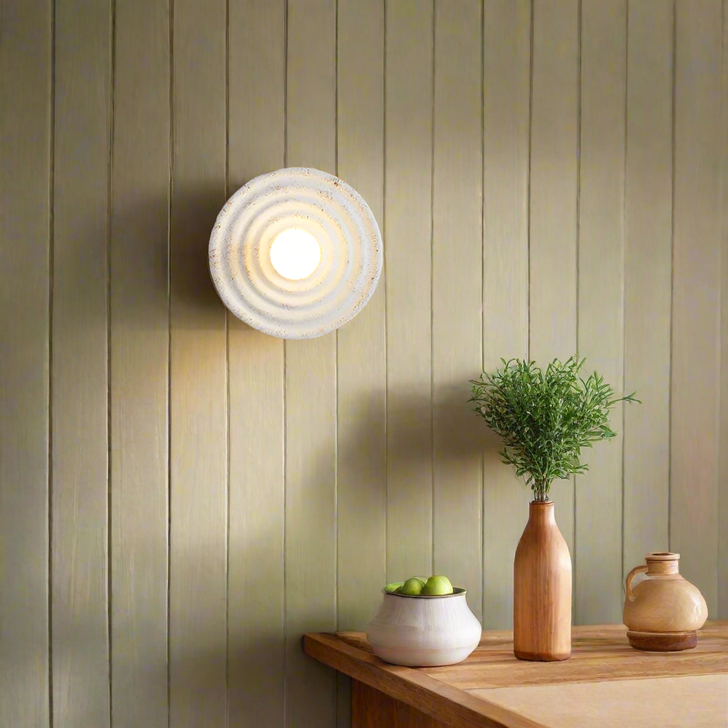 Wabi-Sabi Hars Ronde Cirkel Wandlamp
