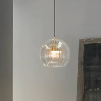 Retro Glazen Globe Vorm Hanglamp