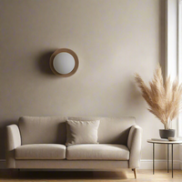 Noordse Minimalistische Natuurlijke Houten LED Wandlamp