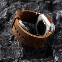 Handgemaakt Vintage Leder Apple Watch Band