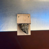 Brehn | Oesteropener van massief hout | Ergonomische schelpengreep | Antislip hefmechanisme | Professioneel horeca-gereedschap | Veiligheidsblok van hout