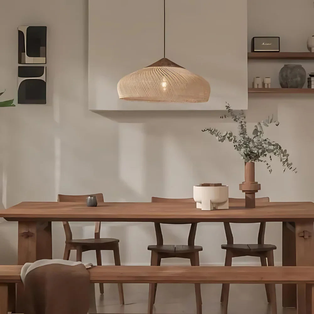 Geweven Koepel Bohemian Rattan Hanglamp