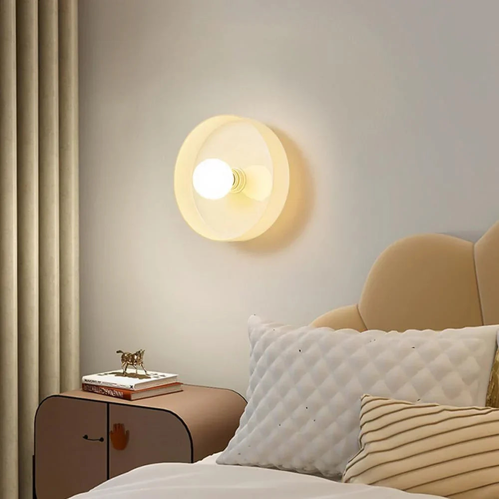 Nordic Glass Olive Disc Wand- & Plafondlamp LED 1-lamp