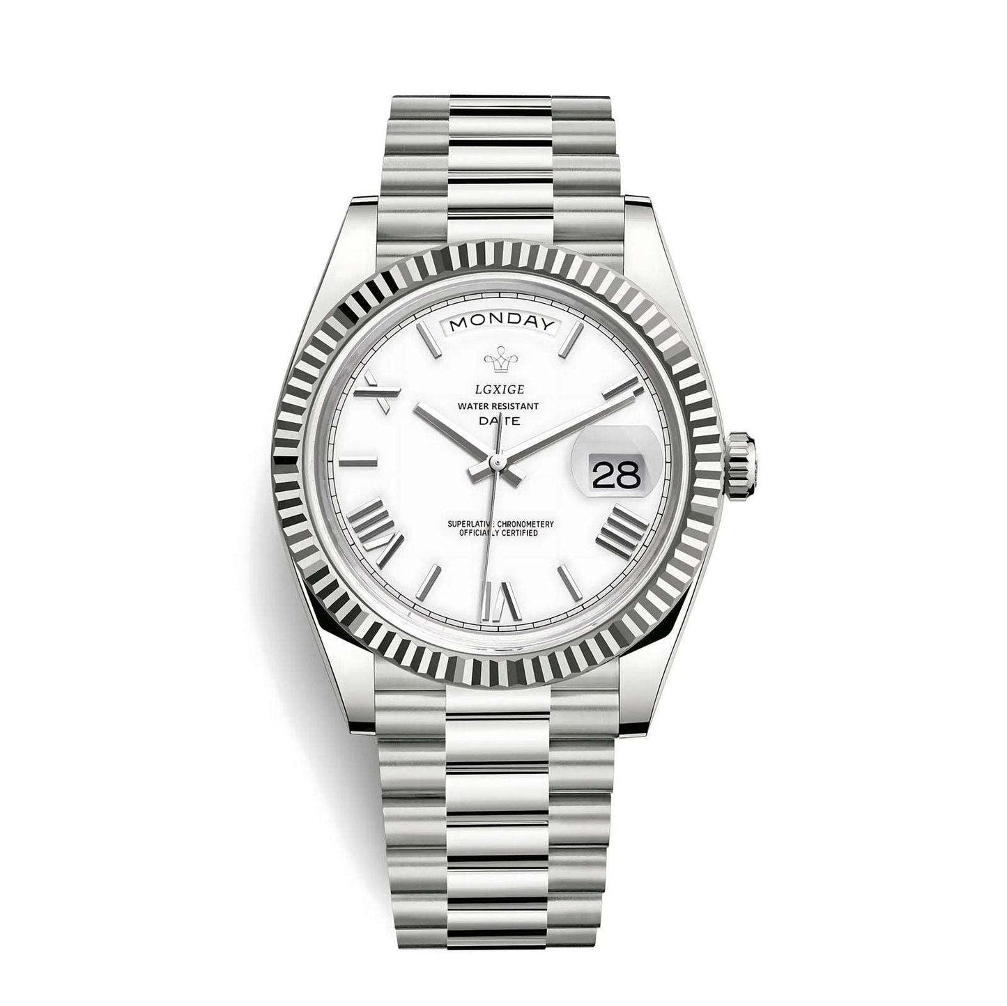 Luxe Automatisch Herenhorloge – Zelfopladend van RVS met Kalender