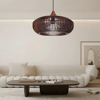 De Halo van Zen Japandi Houten Hanglamp