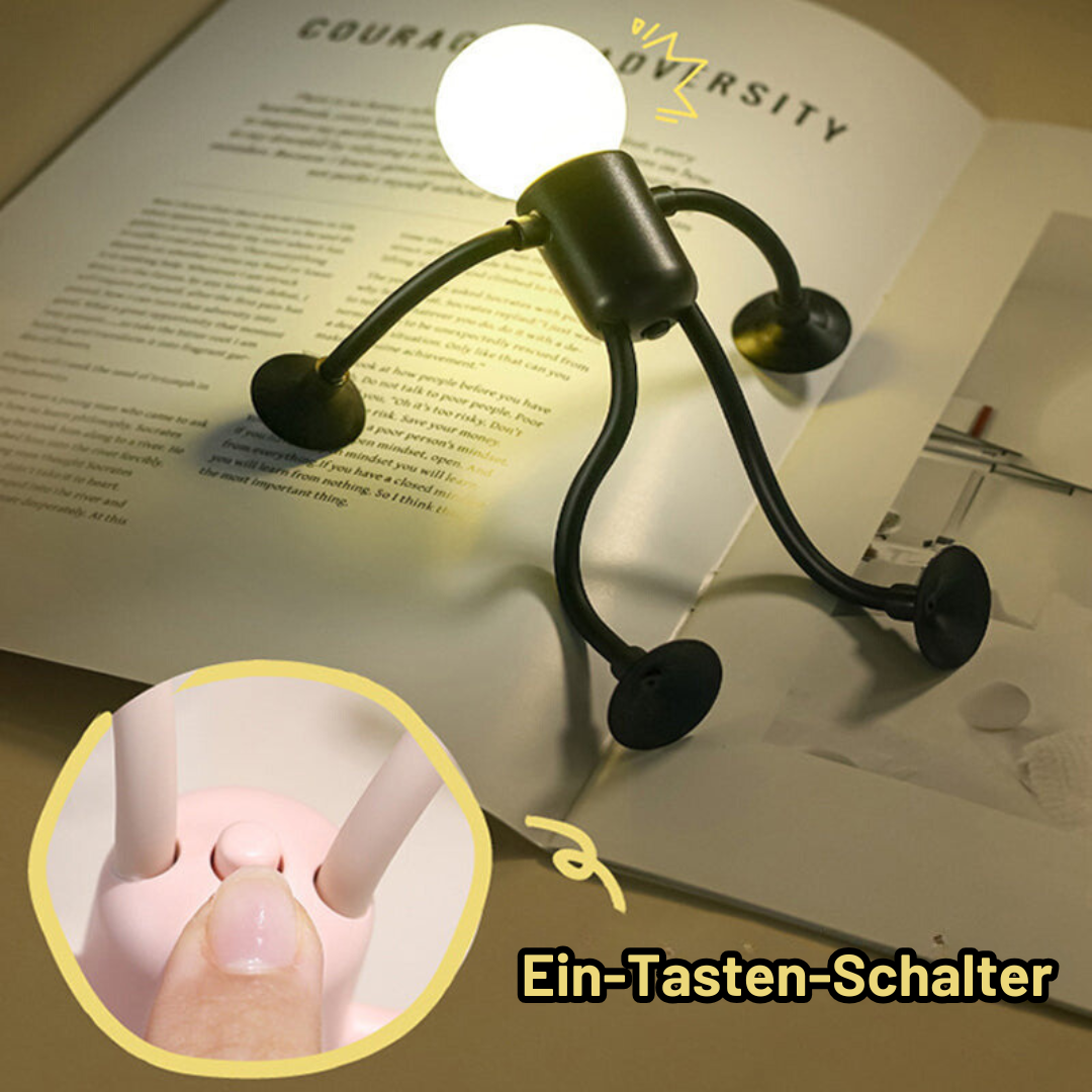 Buigbare nachtlamp met speelse design voor gezellige avonden