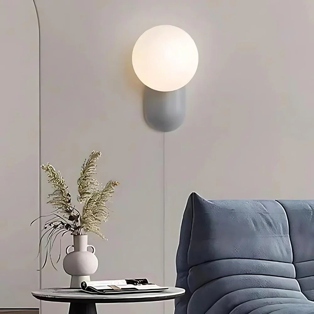 Luma Nordic Glass Orb Wandlamp