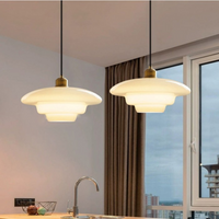 De Parel van Art Deco Glas Hanglamp