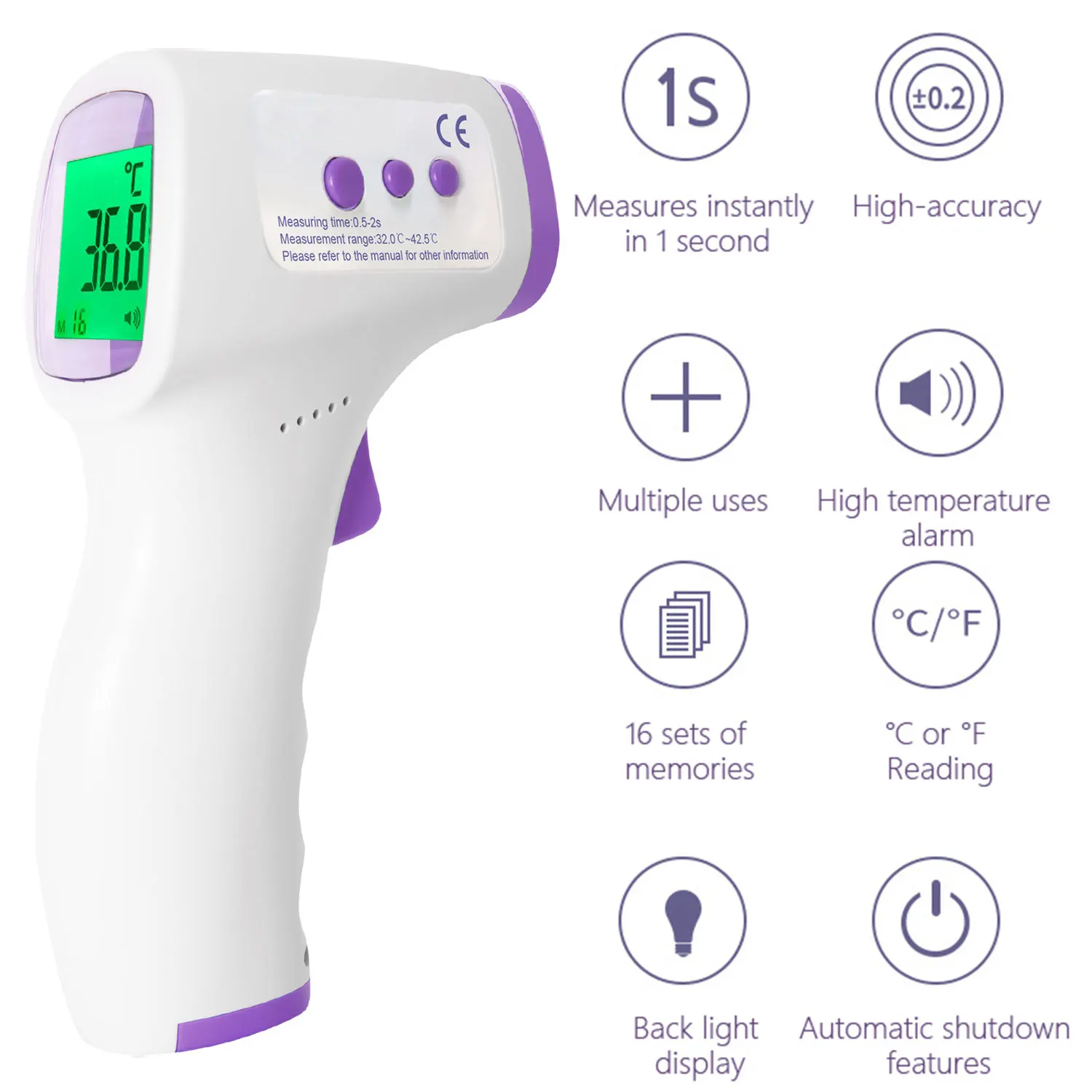 Contactloos Hondenthermometer met Eén-Klik Aflezing
