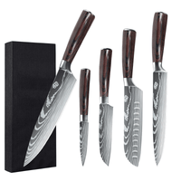Set van professionele kwaliteit chef-koks messen met elegant design
