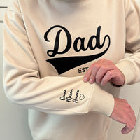 DadPrint | Maak deze Vaderdag onvergetelijk met een gepersonaliseerde 'DAD' hoodie