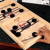 Precisie Puck Battle: Houten IJshockeyspel