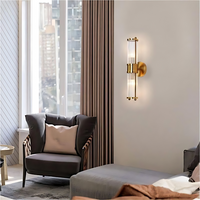 Lumina Bloom Messing Kristallen Wandlamp