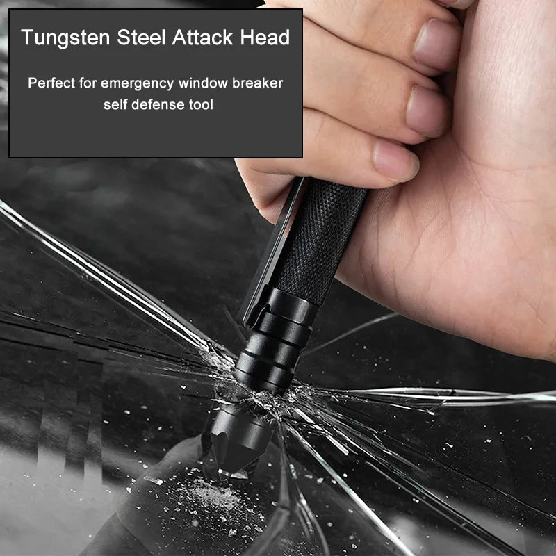 Hoogwaardige draagbare multifunctionele 3-in-1 militaire tactische pen