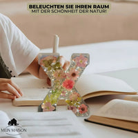 50% KORTING | FloraLetter - Bloemenlampletters van Hars