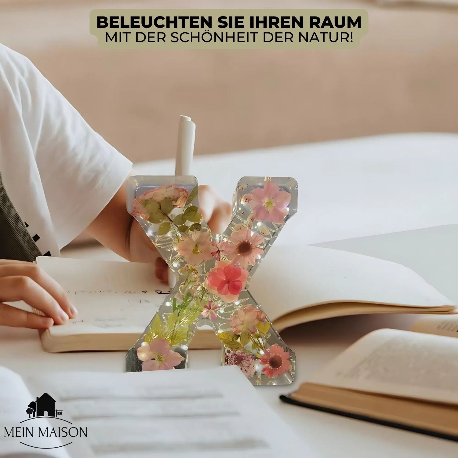 50% KORTING | FloraLetter - Bloemenlampletters van Hars