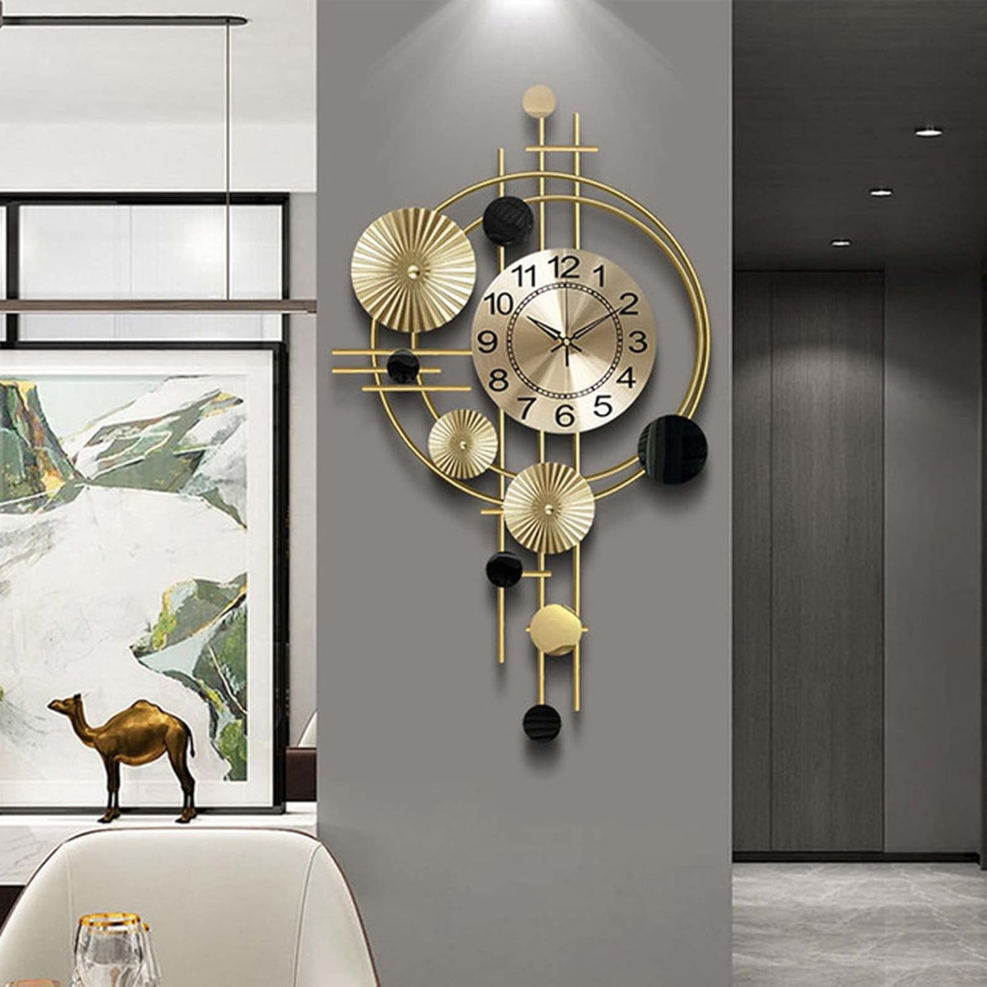 Vornix Grote Metalen Wandklok