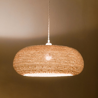 NaturGeflecht – Handgemaakte Rieten Hanglamp met Charme
