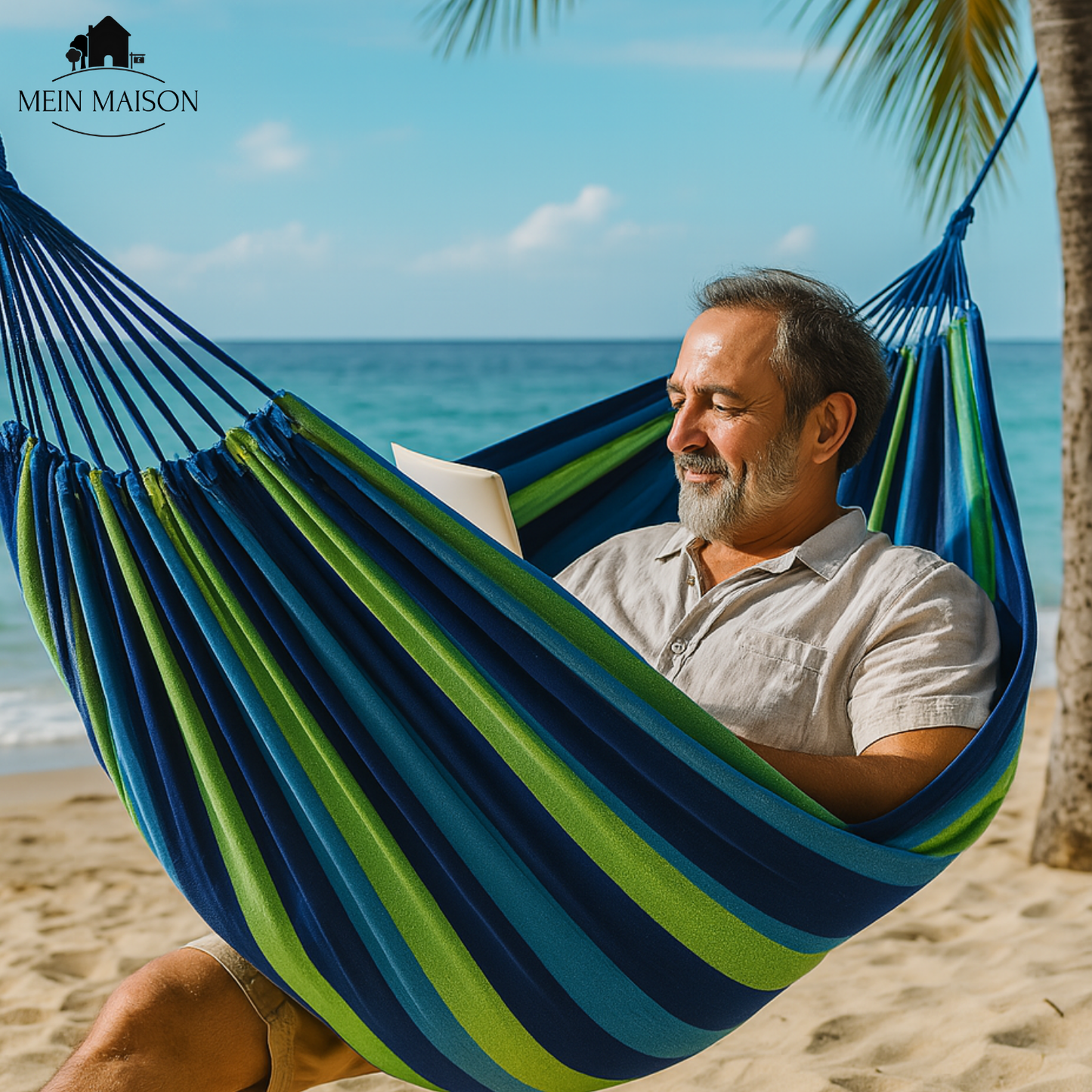 RelaxoLounge Hangmat | Robuust Canvas | Antislip-Design | Draagkracht 200 kg