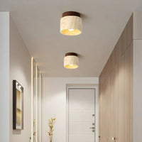 De Stone Travertine Japandi Plafondlamp